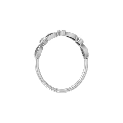 Lab-Grown and Natural Diamond Wedding Band for Brides New Dainty Diamond Ring Band for Her
