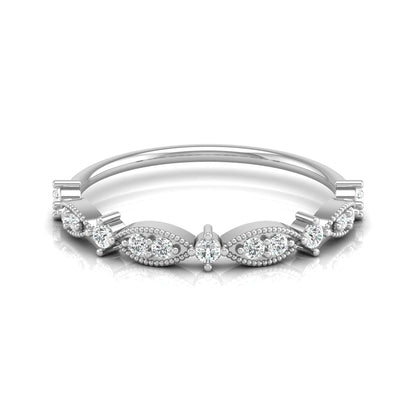 Round Cluster Band Ring for Women's Elegant Vintage-Inspired  Band In Natural And Labgrown Diamonds