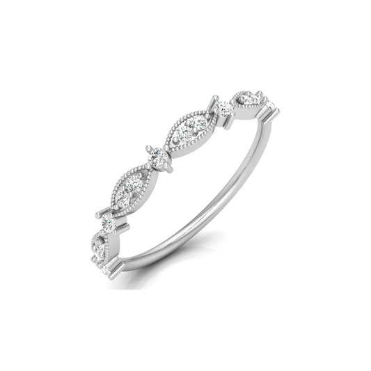 Round Cluster Band Ring for Women's Elegant Vintage-Inspired  Band In Natural And Labgrown Diamonds