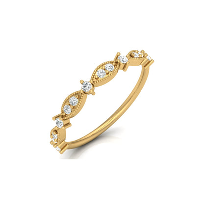 Round Cluster Band Ring for Women's Elegant Vintage-Inspired  Band In Natural And Labgrown Diamonds
