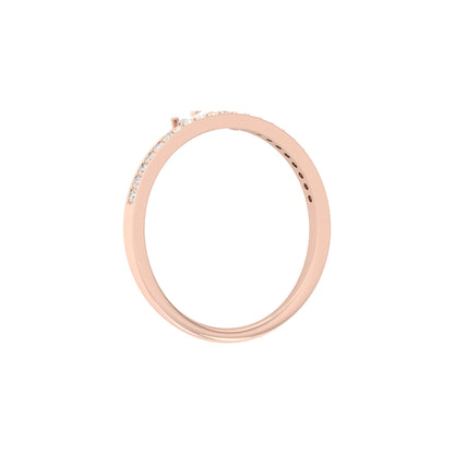 0.17 CT Dainty Crystal Tiara Crown Wedding Ring for Her Elegant Bridal Band In Natural And Labgrown Diamonds