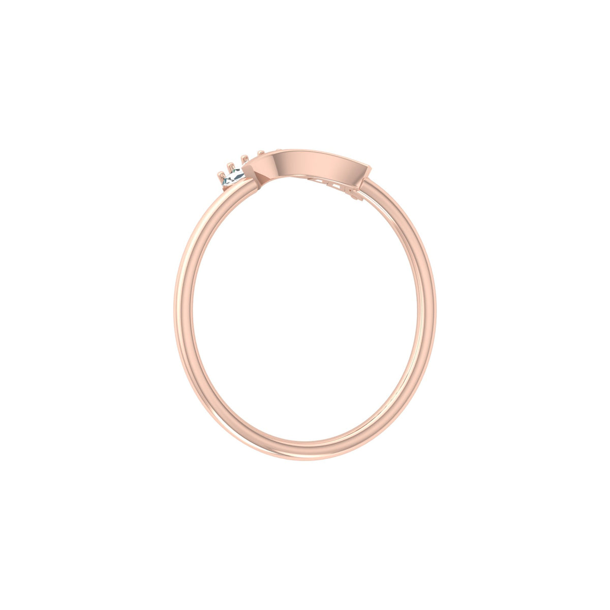 Stackable Princess Cut Diamond Ring Elegant Minimalist Band for Women In Lab Or Natural Diamonds - HIGHCARAT DIAMONDS