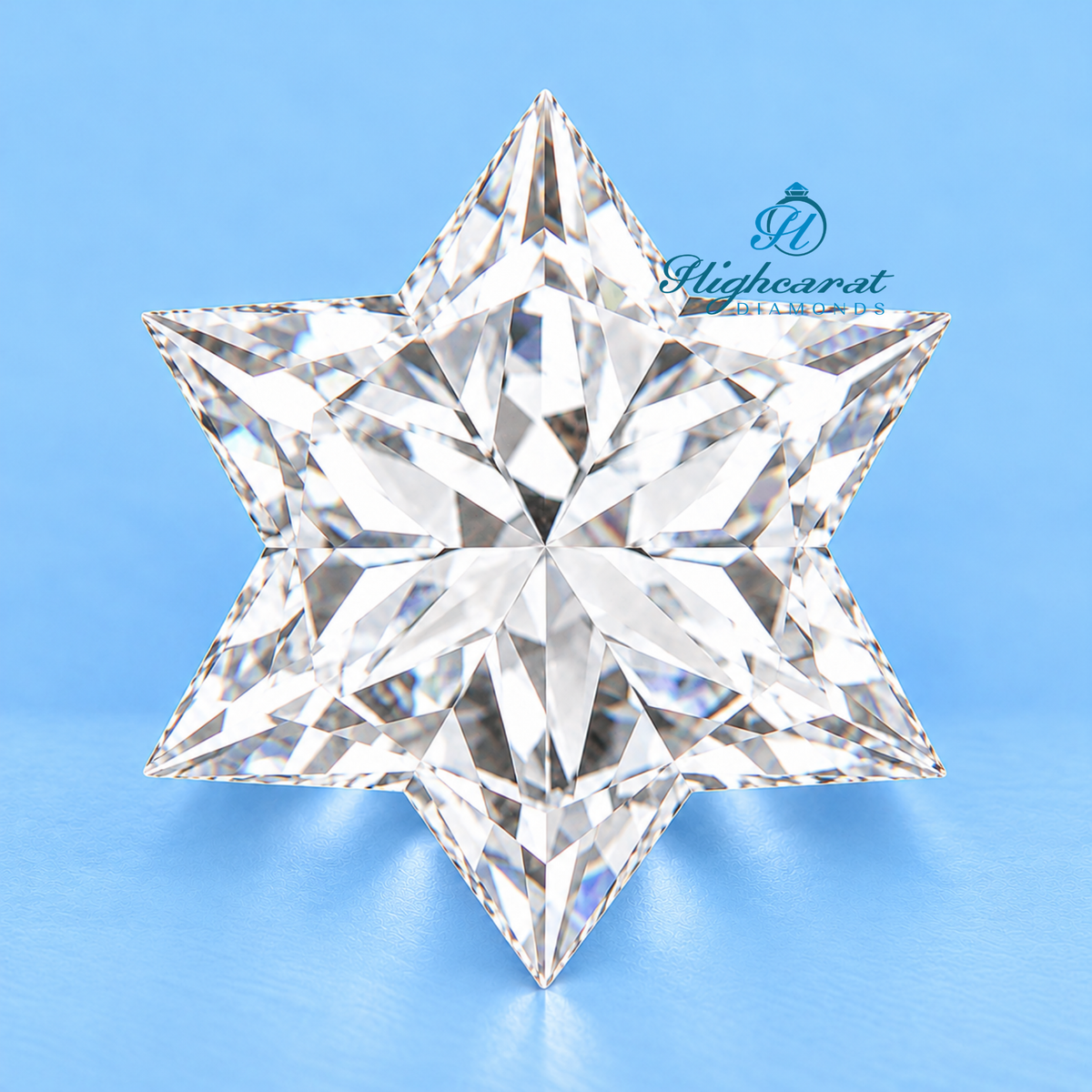 David Star Shape Lab Grown Diamond for Custom Fine Jewelry Designs