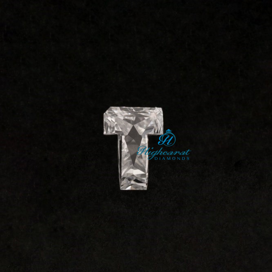 T Shape Lab-Grown Diamond Brilliant Alphabet Cut for Custom Fine Jewelry & Personalized Gifting - HIGHCARAT DIAMONDS