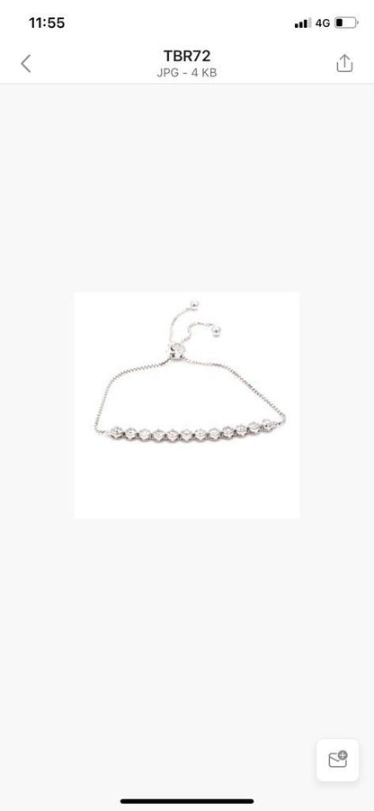 14K Yellow Gold Round Cut Lab Grown Diamond Channel Set Dainty Cluster Party Wear Bracelet