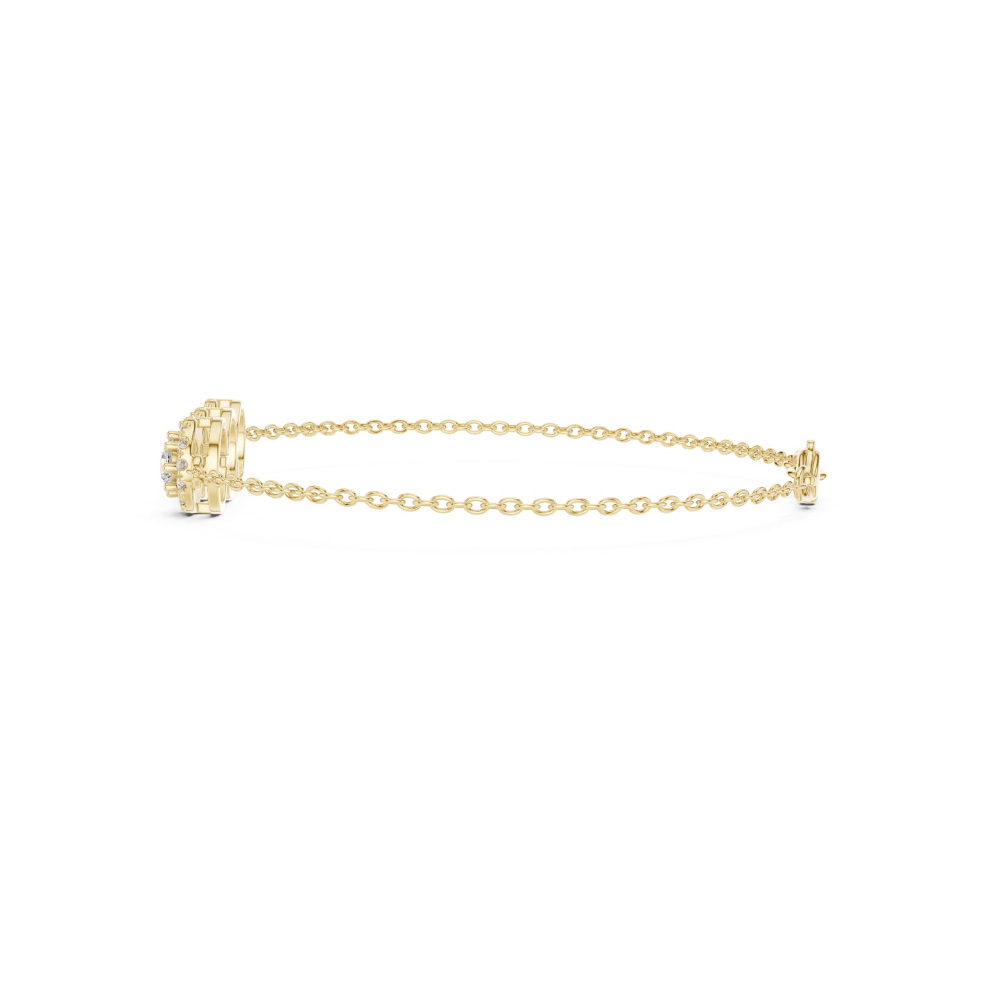 Vintage 1.14Ct Round Cut Lab Grown Diamond Antique Minimalist Perfect Sparkling Bridesmaid Cuff Bracelet - HIGHCARAT DIAMONDS