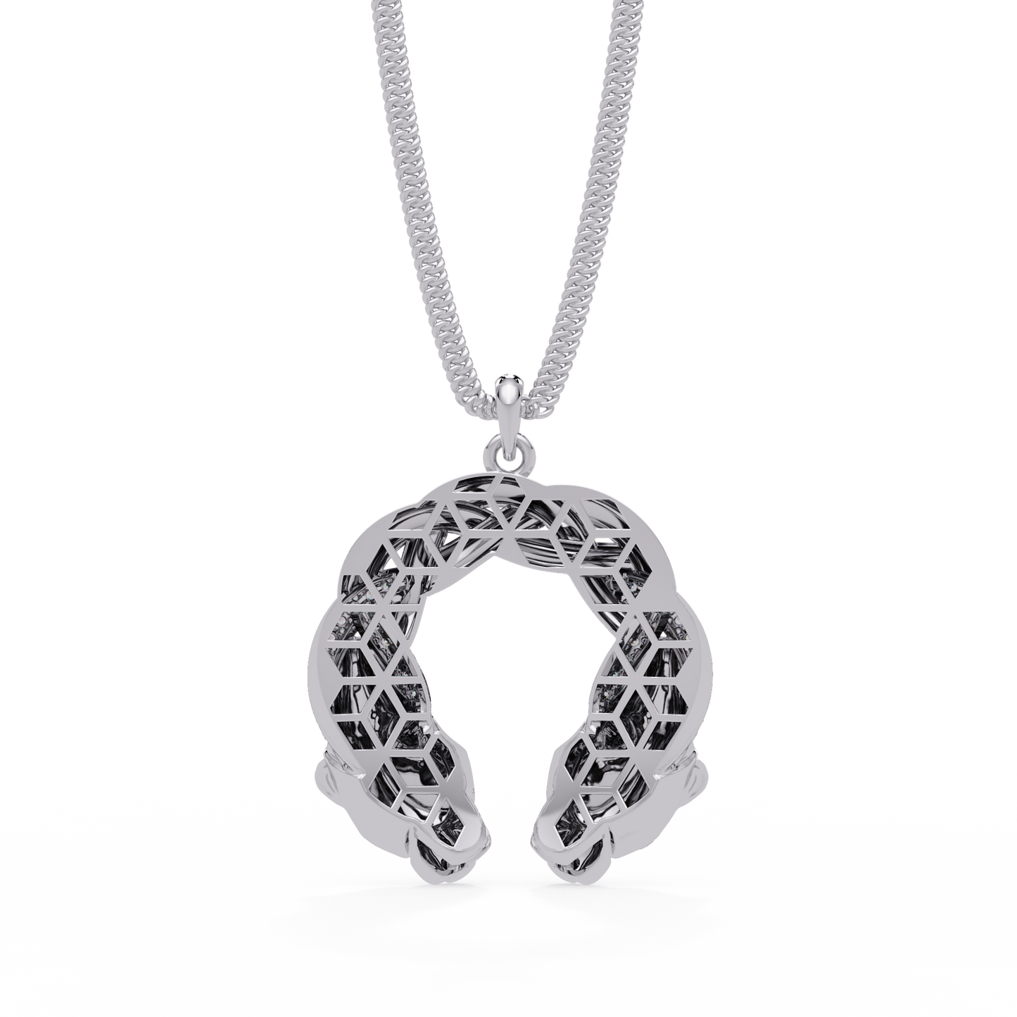 Dual Koi Fish Infinity Lab Grown Diamond Pendant - HIGHCARAT DIAMONDS