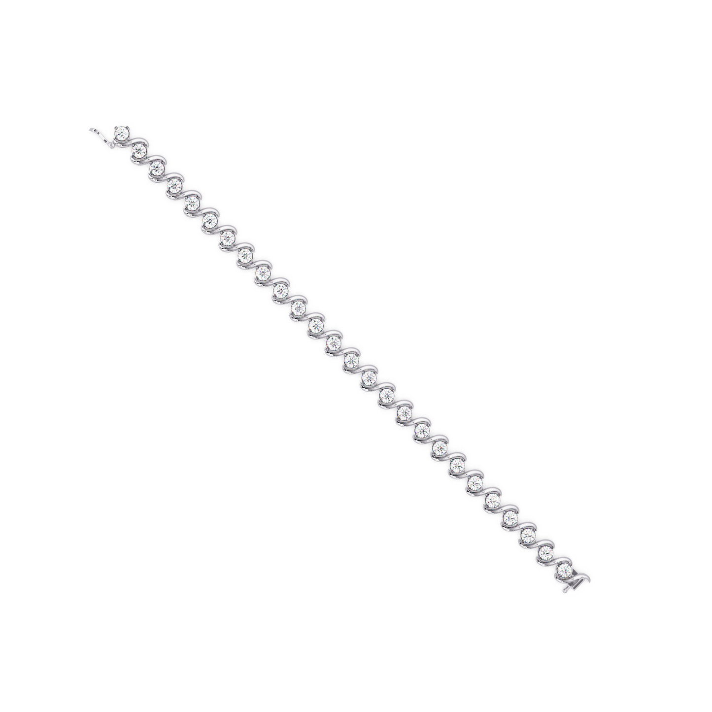 Twisted Lab grown Diamond Link Bracelet - HIGHCARAT DIAMONDS