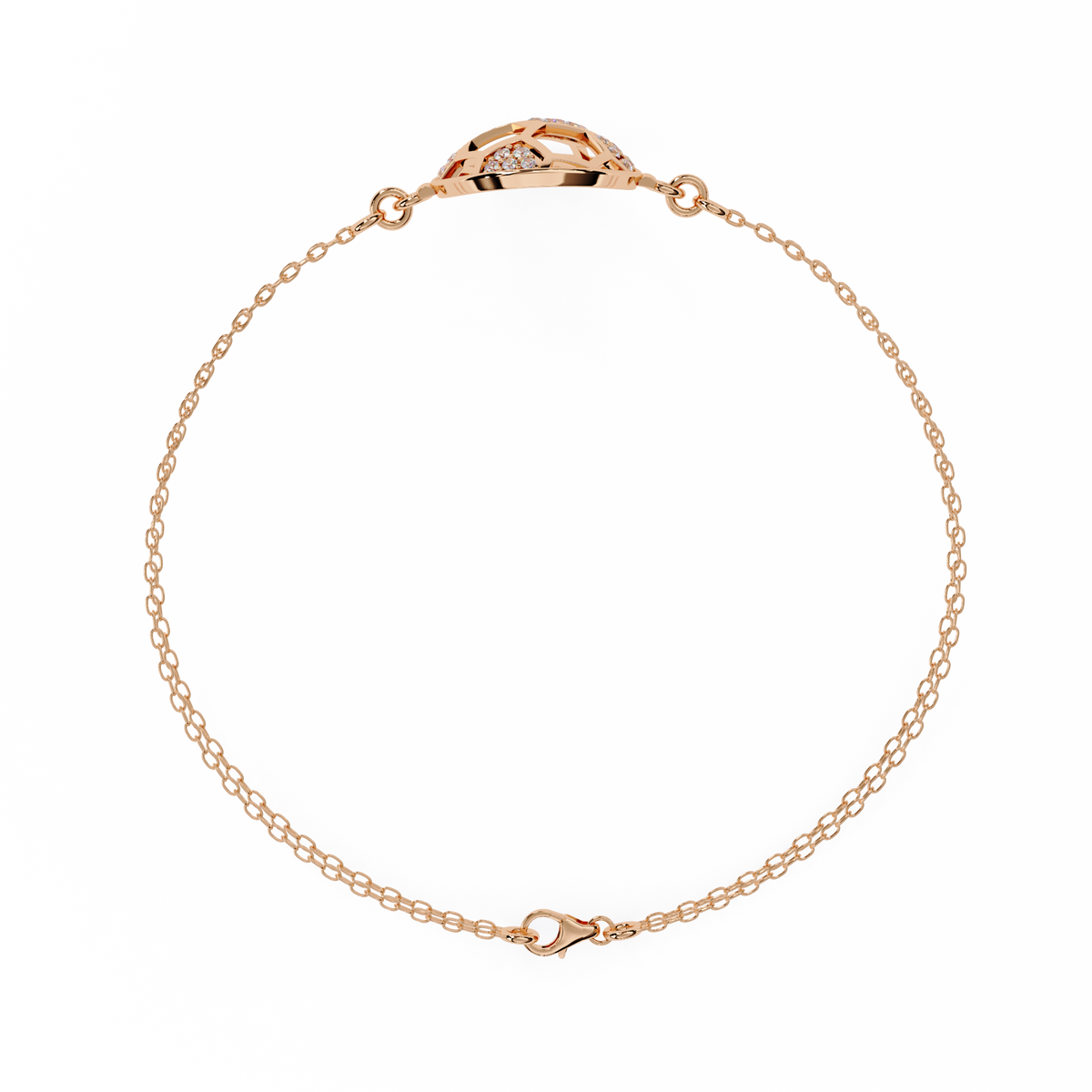 Vintage Circle Shape Round Cut Diamond Elegant Dainty Minimalist Statement Daily Wear Cuff Bracelet For Her - HIGHCARAT DIAMONDS