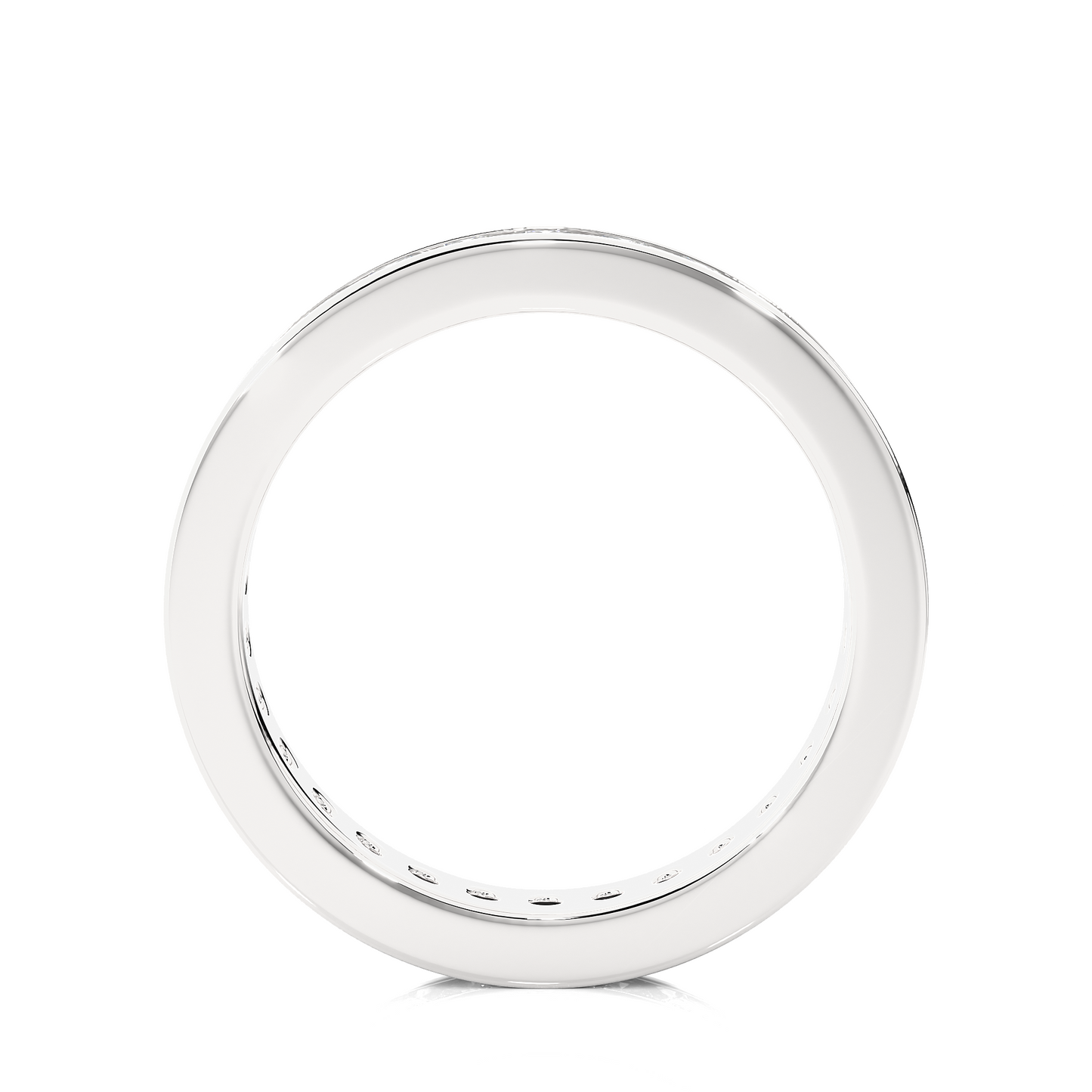 Round 1.20 Ct Lab Grown Diamond Channel Set Full Eternity Band Stunning and Symbolic Anniversary Jewelry for Her