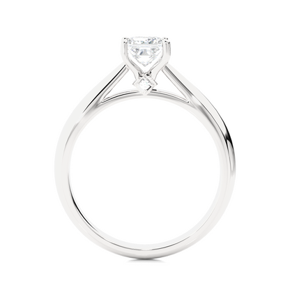 Princess Cut Lab Diamond Prong Set Solitaire Ring