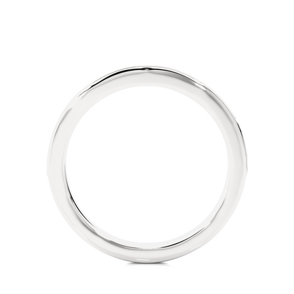 Round Cut Diamond Elegant Channel Set Eternity Wedding Band With Round Labgrown Diamonds