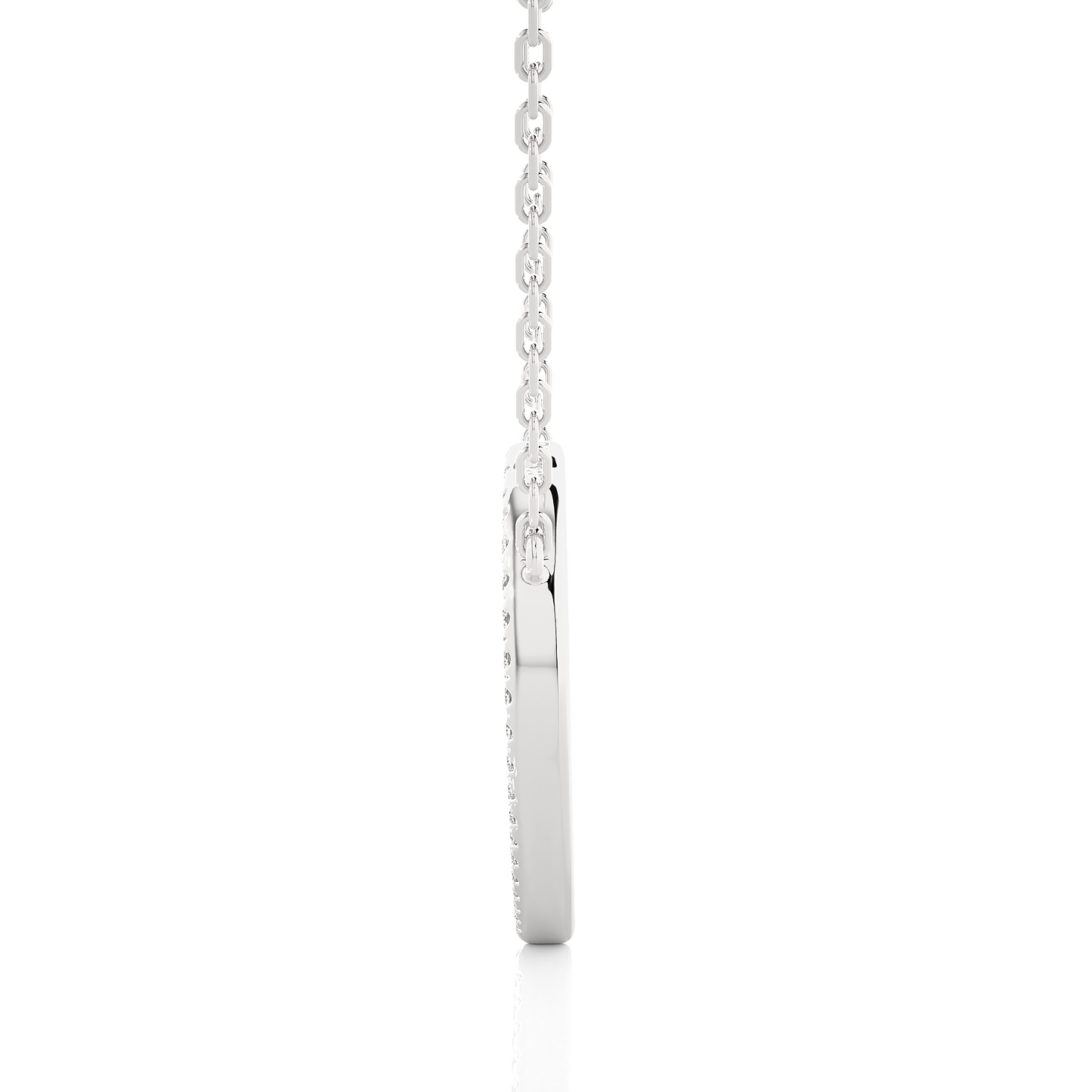 Vintage Heart Pendant with Exquisite Round Diamond Anniversary Gift For Her