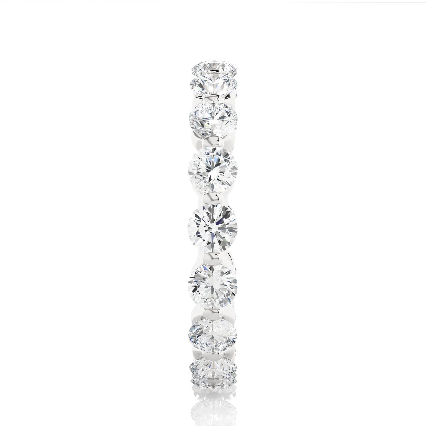 2.01 CT Round Natural & Lab Grown Diamond Very Classic Eternity Band Ring Perfect For Everyday Wear