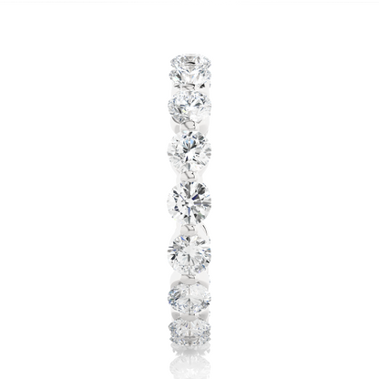 2.01 CT Round Natural & Lab Grown Diamond Very Classic Eternity Band Ring Perfect For Everyday Wear