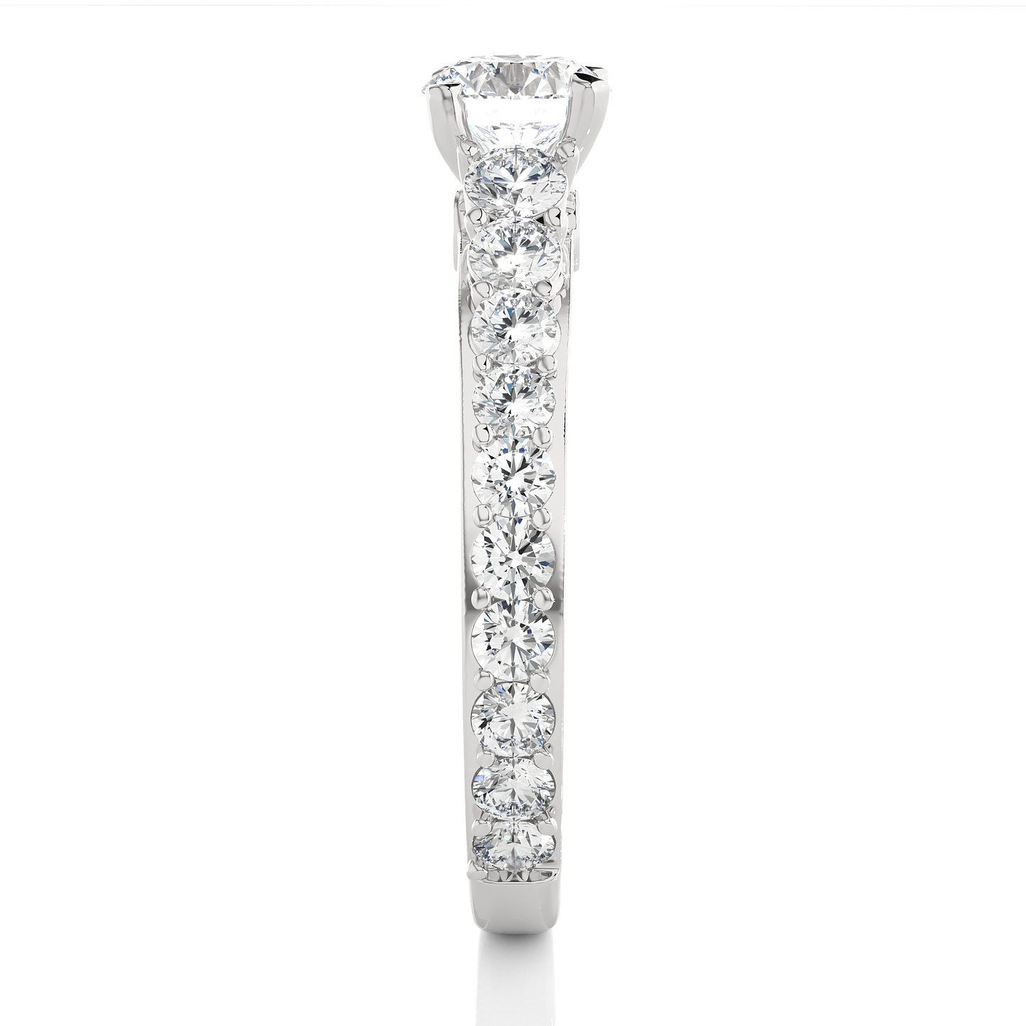 1.79 Ct Round Cut Lab Grown Diamond Fabulous 14K Accented Rings For Every Occasion,