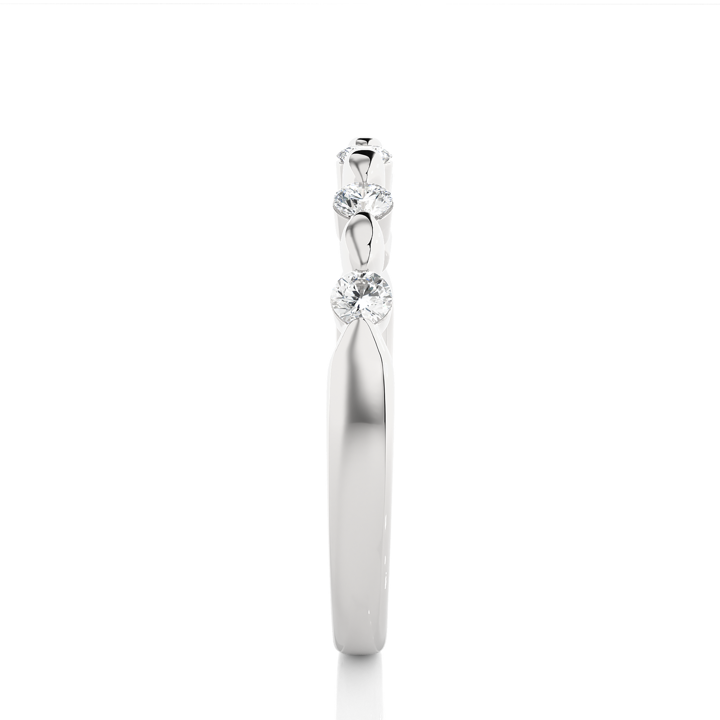 Vintage Inspired 0.26 CT Round Cut Diamond Eternity Band Wedding Ring Set For Women's