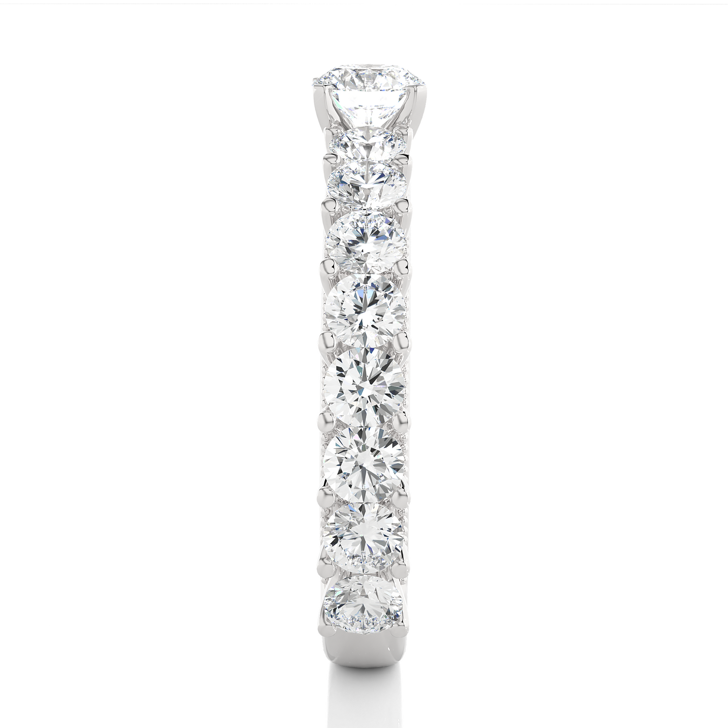 14k Rose Gold Round Cut Lab grown Women Diamond Ring 2.53 CT Round classic look