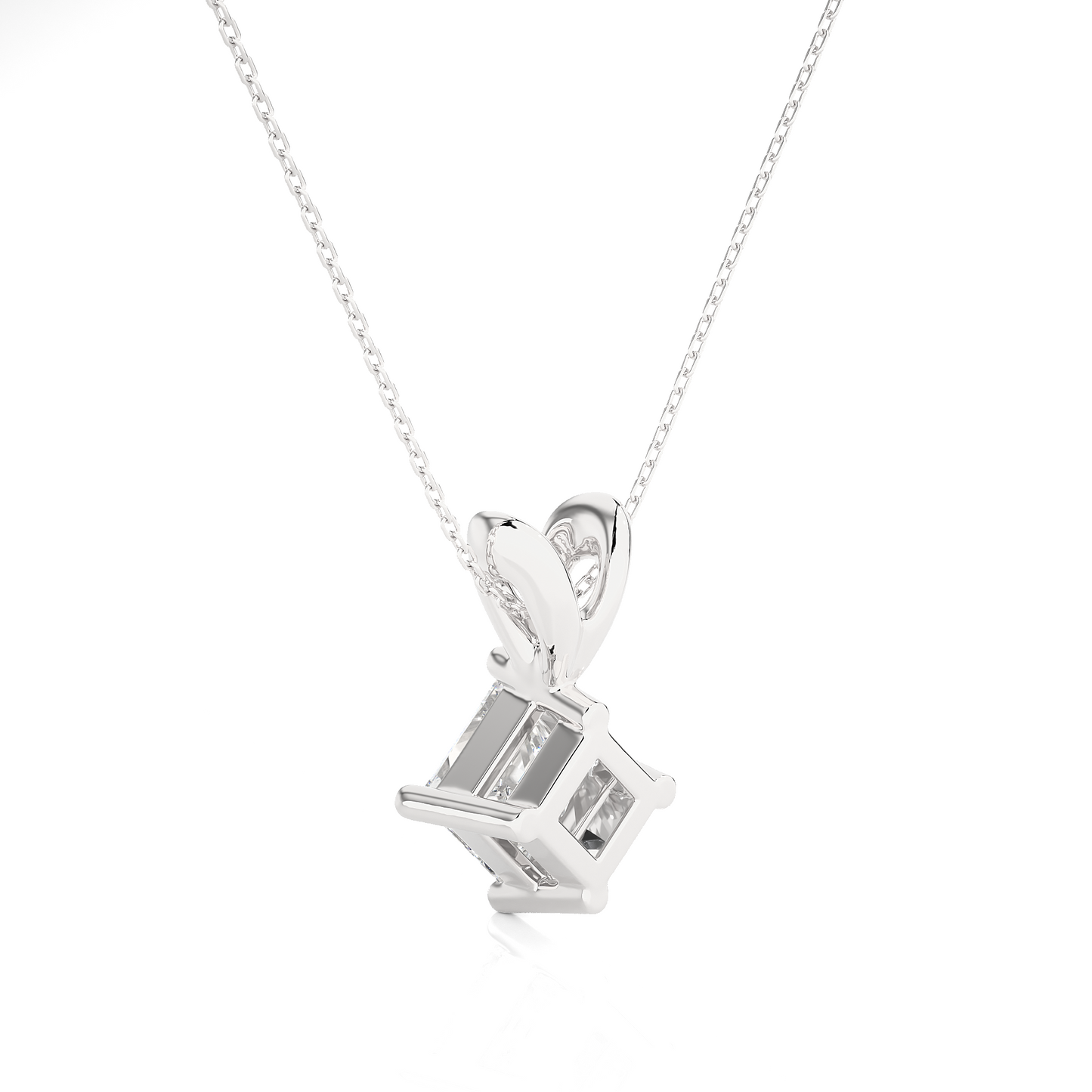 Elegant 0.50 Carat Diamond Solitiare Pendant Necklace Minimalist Gold Jewelry for Her