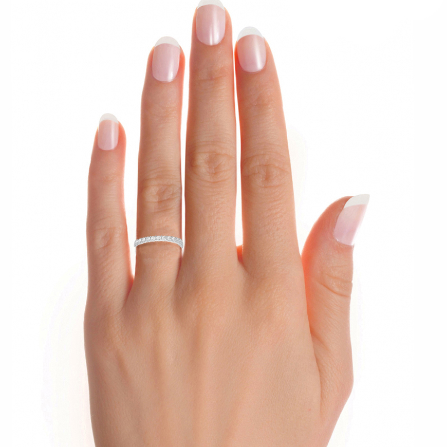 0.90 CT Lab or Natural Diamond Full Eternity Round Diamond Wedding Band Luxury Gift