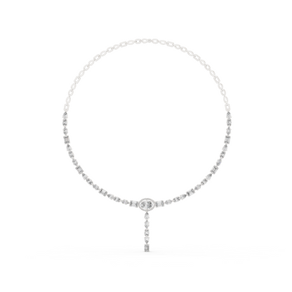 15.73 Ct 14k Solid Gold Lab Grown Diamond Graduation Diamond Necklace For Anniversary Gift