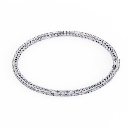1.92CT Round Cut Diamond Unique Delicate Prong Set Handcrafted Classic Party Wear Bracelet Gift For Women's
