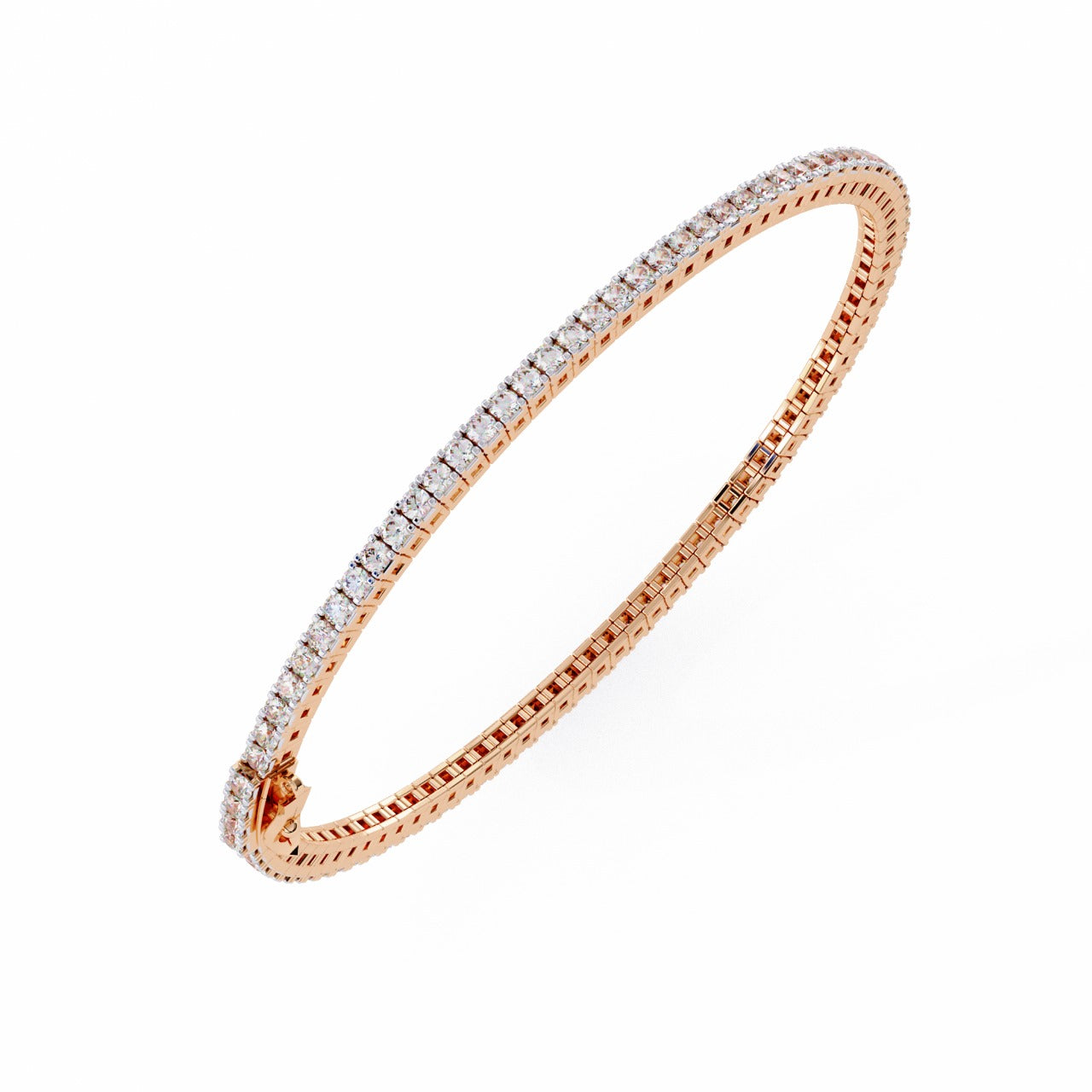 1.92CT Round Cut Diamond Unique Delicate Prong Set Handcrafted Classic Party Wear Bracelet Gift For Women's