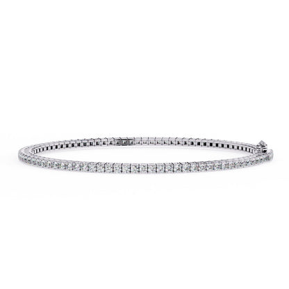 1.92CT Round Cut Diamond Unique Delicate Prong Set Handcrafted Classic Party Wear Bracelet Gift For Women's