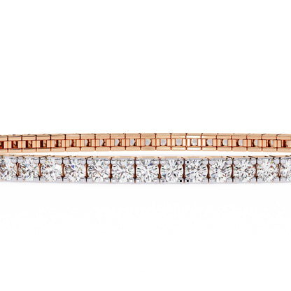 1.92CT Round Cut Diamond Unique Delicate Prong Set Handcrafted Classic Party Wear Bracelet Gift For Women's