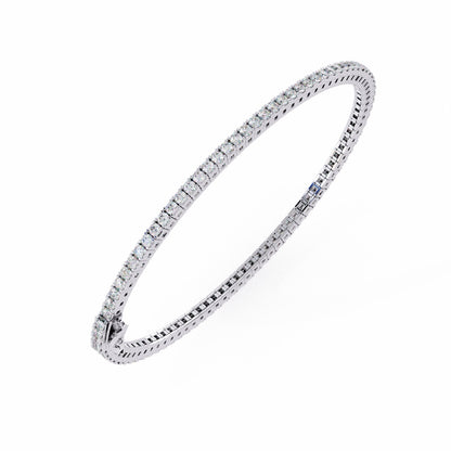 1.92CT Round Cut Diamond Unique Delicate Prong Set Handcrafted Classic Party Wear Bracelet Gift For Women's