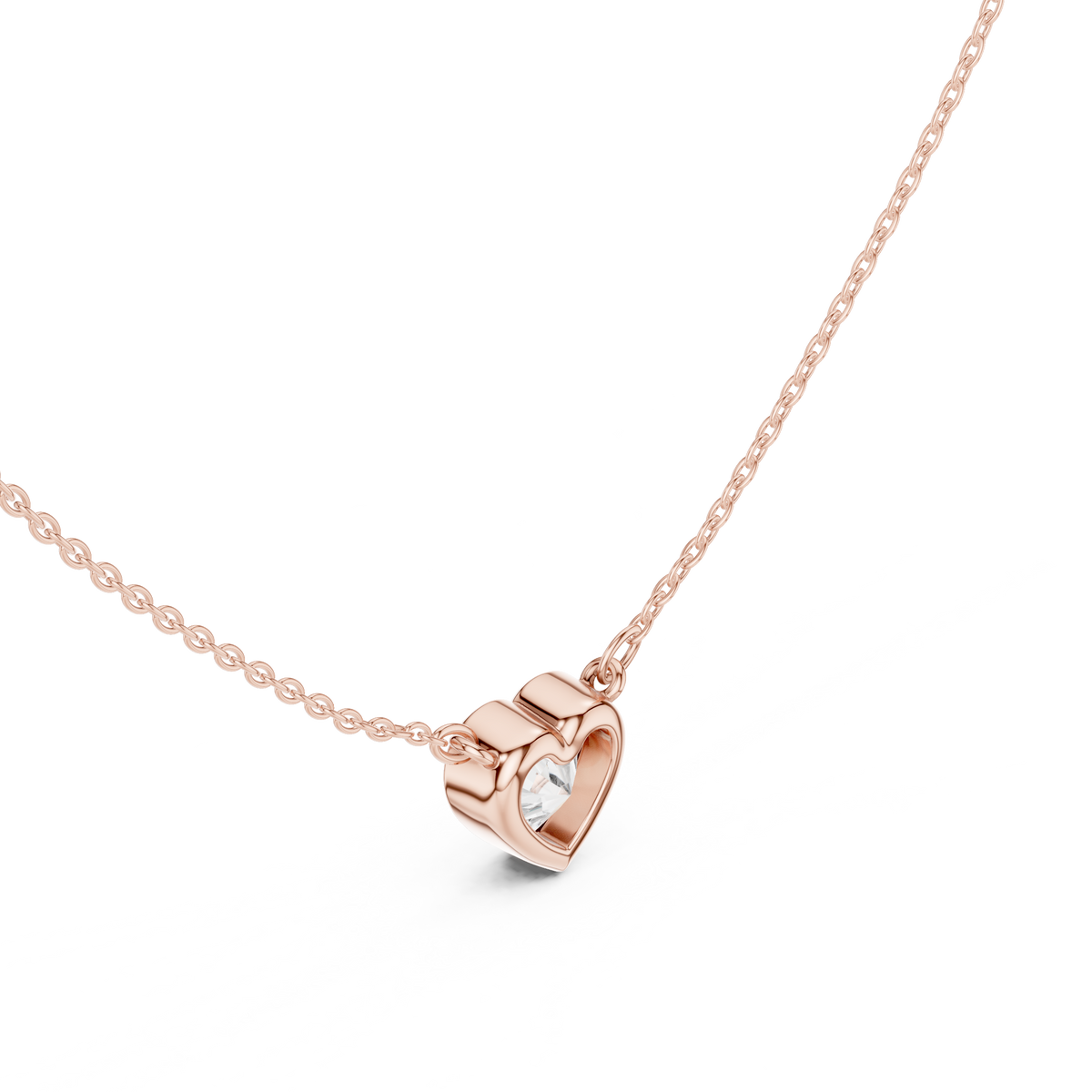 White Colorless 2.50CT Heart Cut Lab Grown Diamond Excellent Pendant - HIGHCARAT DIAMONDS