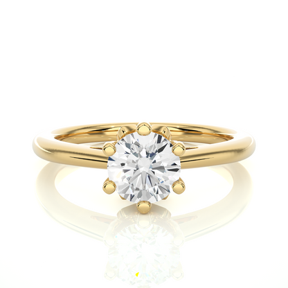Lab grown Round Cut Diamond Engagement Ring