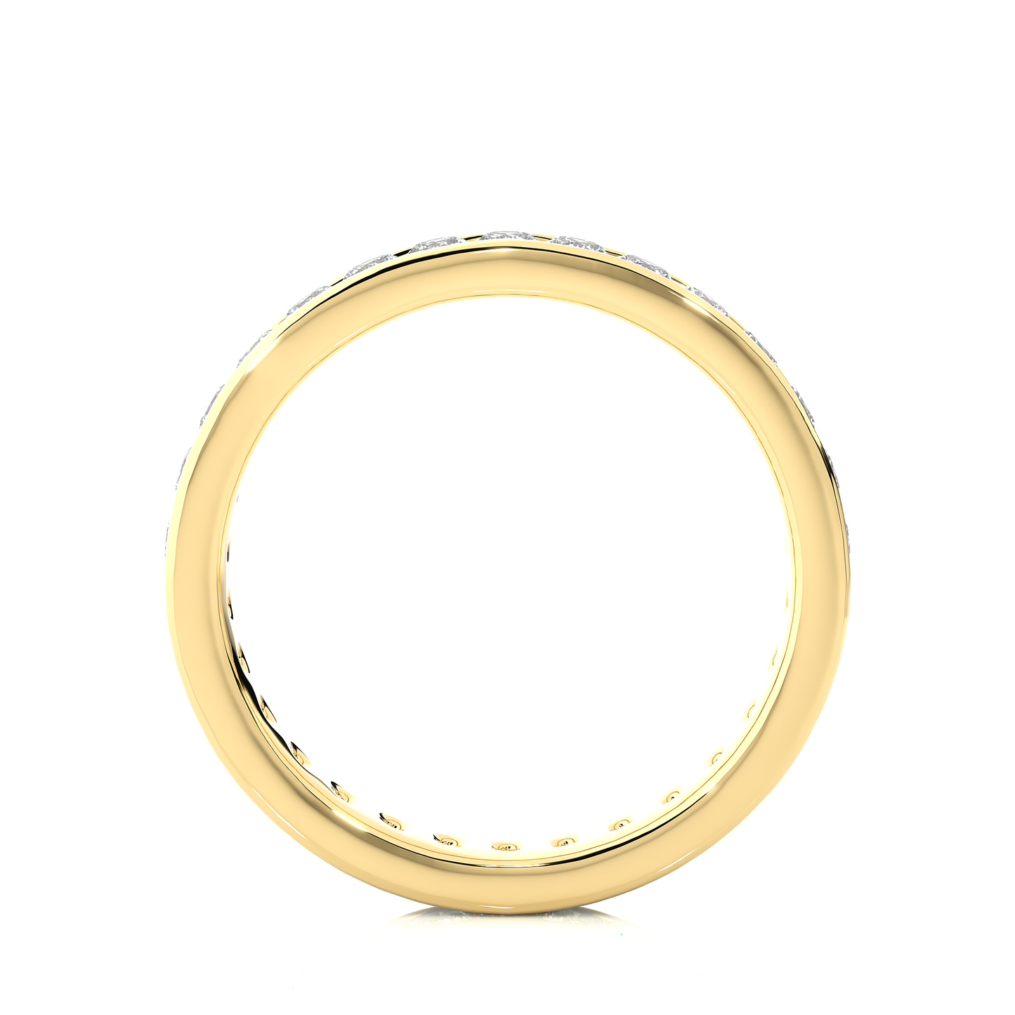1.04 CT Round Shaped Classic Lab Grown/ Natural Diamond Eternity Band Ring Timeless Circle Of Sparkle