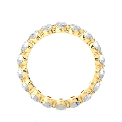 2.01 CT Round Natural & Lab Grown Diamond Very Classic Eternity Band Ring Perfect For Everyday Wear
