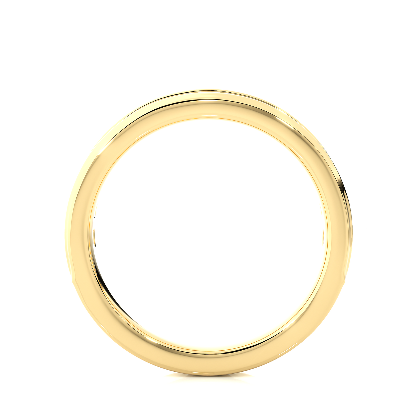 Channel Set Round Diamond Wedding Band Ring Timeless Sparkle For Women's In 14K Solid Gold