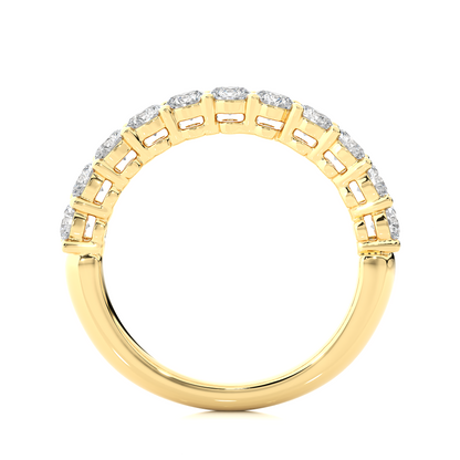 1.10 CT Round Diamond Half Eternity Wedding Band For her Sparkling Timeless beauty