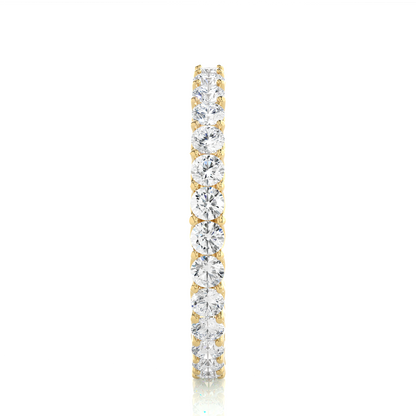 1.20 Ct Round Shaped Colorless Lab Grown & Natural Diamond Eternity Band Ring  For Wedding And Also Using Wear Using Unisex