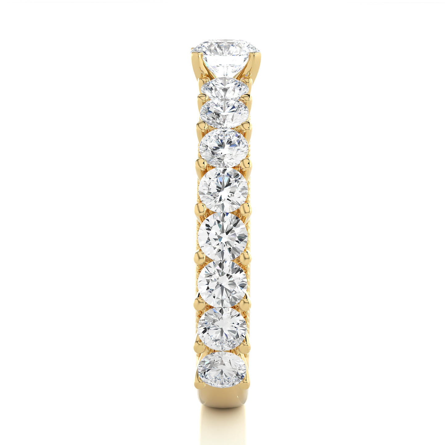 14k Rose Gold Round Cut Lab grown Women Diamond Ring 2.53 CT Round classic look