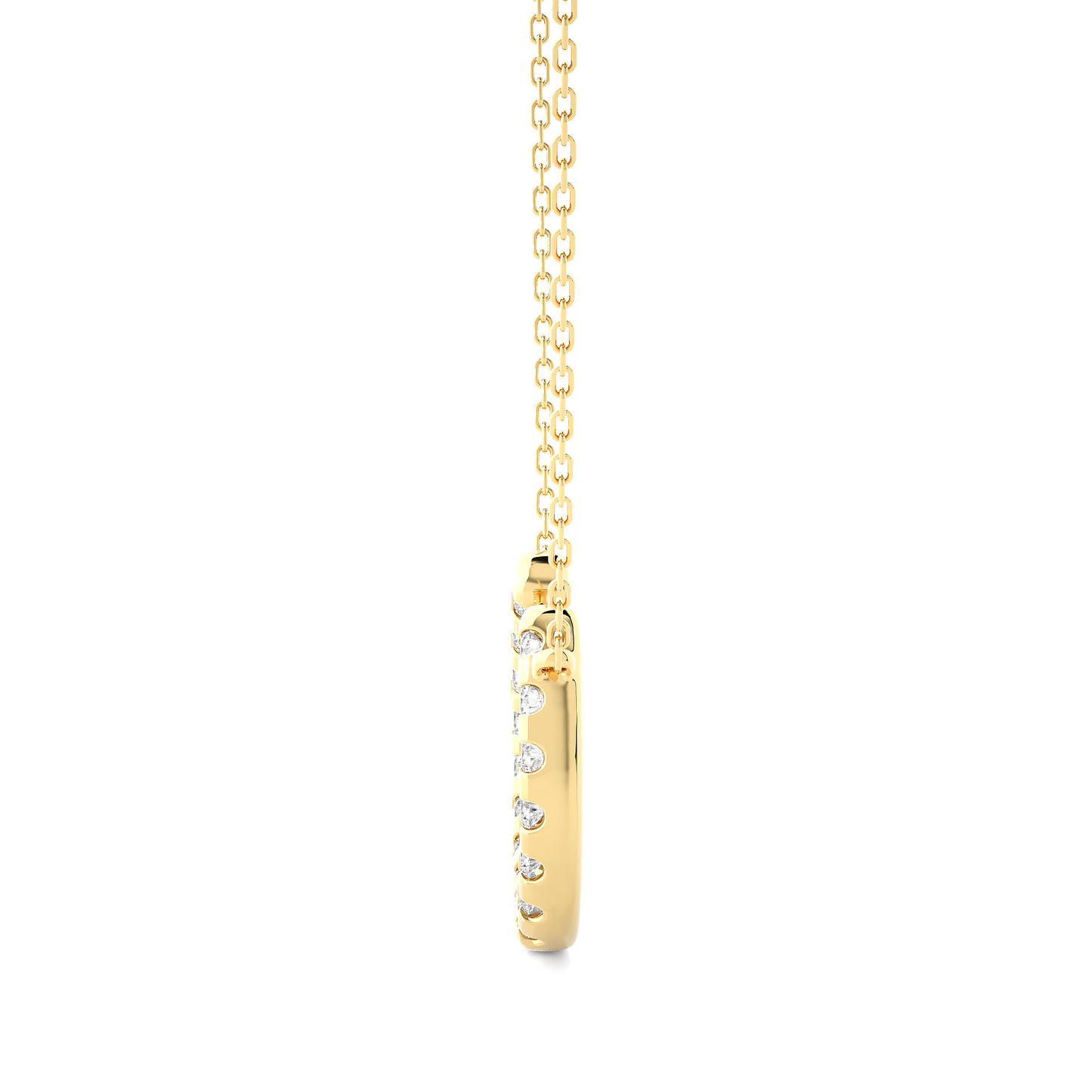 0.26 CT Dazzle U Alphabet Pendant For Women's In Labgrown And Natural Diamonds