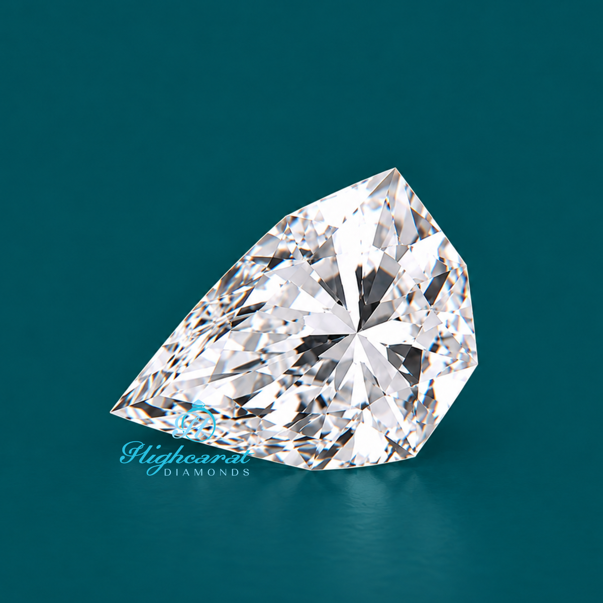 Unique Empress Cut Lab Grown Diamond from Different Angles