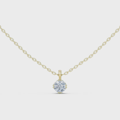 0.50 CT Round Cut labgrown Diamond Solitaire Pendant Elegant Jewelry For Her