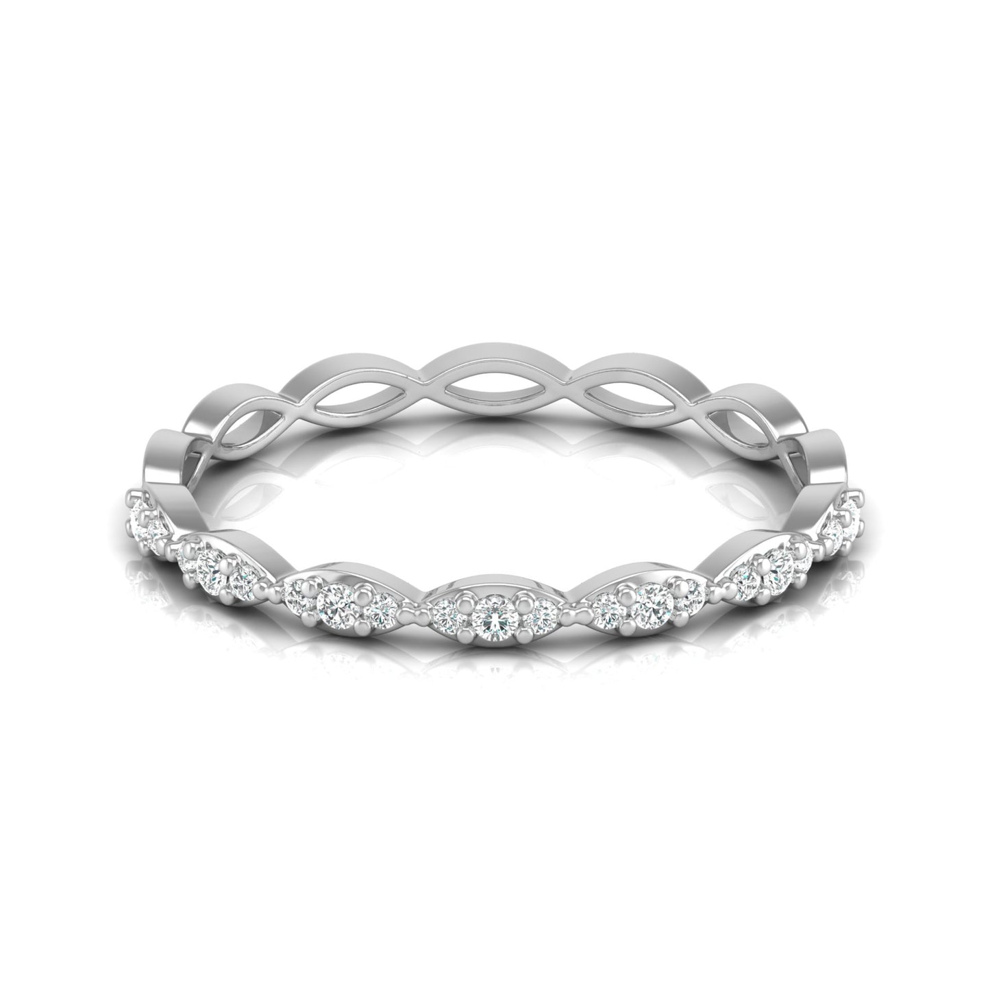 New Arrival Round Cut Diamond Wedding Band Ring Perfect gift for women's