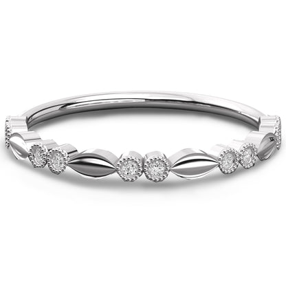 Vintage Style Round Diamond Eternity Band Unique & Charming For Women's