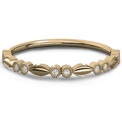 Vintage Style Round Diamond Eternity Band Unique & Charming For Women's