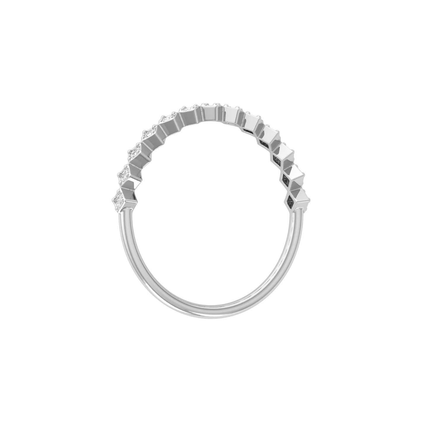 0.11 CT Diamond Band Ring for Women's Lightweight & Elegant Anniversary gift for her - HIGHCARAT DIAMONDS