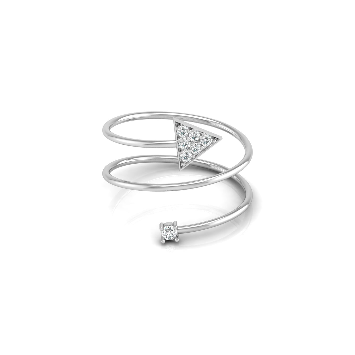 0.11 CT Minimalist Twisted Ring for Her Modern Twist for Everyday Wear In 10KT 14KT 18KT Gold Lab-Grown or Natural
