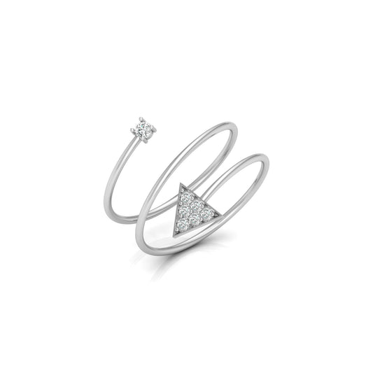 0.11 CT Minimalist Twisted Ring for Her Modern Twist for Everyday Wear In 10KT 14KT 18KT Gold Lab-Grown or Natural