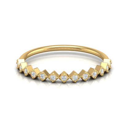 0.11 CT Diamond Band Ring for Women's Lightweight & Elegant Anniversary gift for her - HIGHCARAT DIAMONDS
