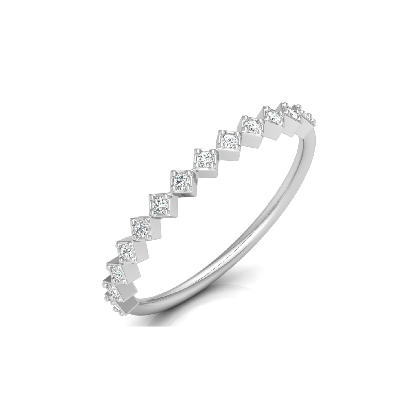 0.11 CT Diamond Band Ring for Women's Lightweight & Elegant Anniversary gift for her - HIGHCARAT DIAMONDS