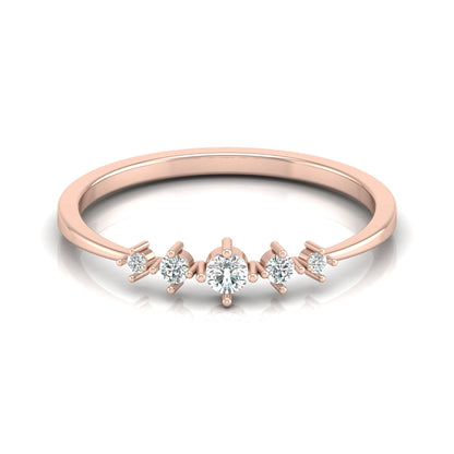 0.12 CT Elegant Round Diamond Band Ring For Her Perfect For Daily Sparkle - HIGHCARAT DIAMONDS